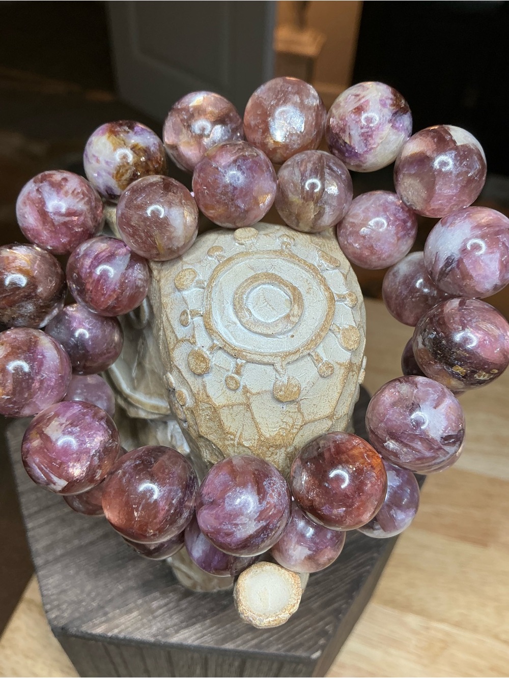 Sunset Aura 🌅✨ Purple and Orange Mica - 14-14+mm (7” - can make smaller) - Picture 4 of 7